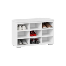 Ayaqqabı üçün altlıq Art Mebel 62, laminat, ağ, 90x100x30 sm