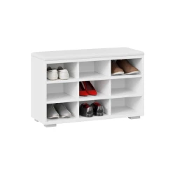 Подставка для обуви Art Mebel 62, ламинат, белая, 90х100х30 см