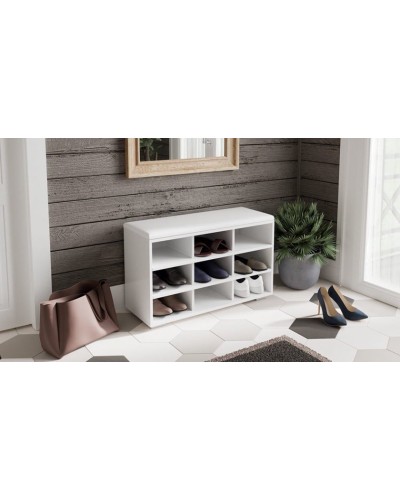 Ayaqqabı üçün altlıq Art Mebel 62, laminat, ağ, 90x100x30 sm