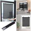 Pəncərə üçün günəşdən qoruyucu pərdə DZHTUF B0C1Y3YCF7, qara, 68x125 sm