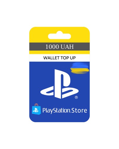Sony PlayStation pul kisəsi dolumu 1000 UAH (PSN Ukrayna, PS4/PS5)