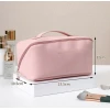 Косметичка, искусственная кожа, розовая 23x11x10 см