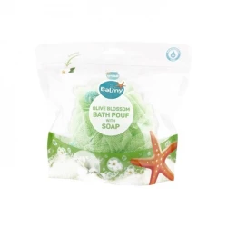 Мочалка Balmy Bath Pouf with Olive Blossom Soap