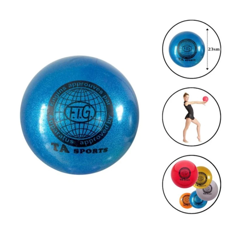 Мяч для художественной гимнастики WS0659, синий, 23 см Мяч для художественной гимнастики WS0659, синий, 23 см