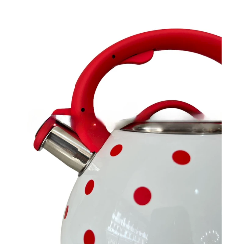 Чайник 00031, 3 л, нержавеющая сталь, белый