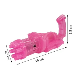 Пузырьковый бластер BP-01RAX, 8 дюймов, машина для мыльных пузырей со светом и звуком, прозрачный, 20,1 x 9,8 x 7,2 см