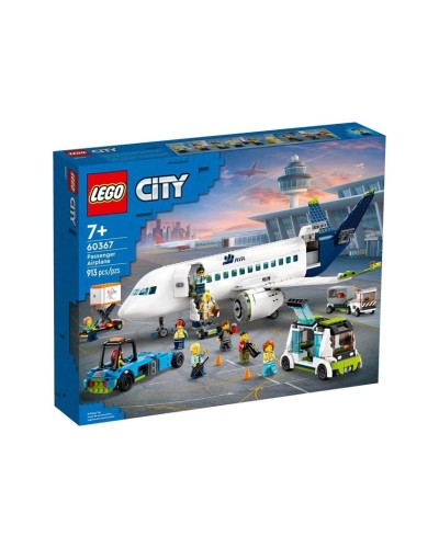 Konstruktor LEGO City Passenger Airplane 60367, 913 parça, 7 yaşdan