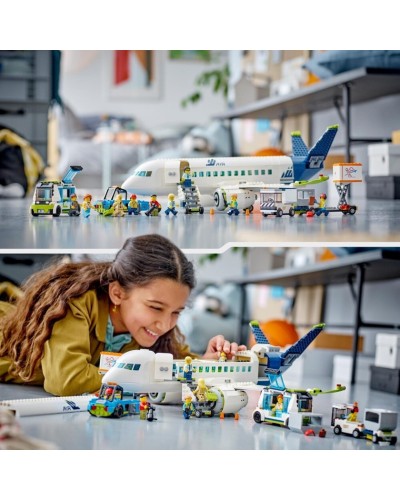 Konstruktor LEGO City Passenger Airplane 60367, 913 parça, 7 yaşdan
