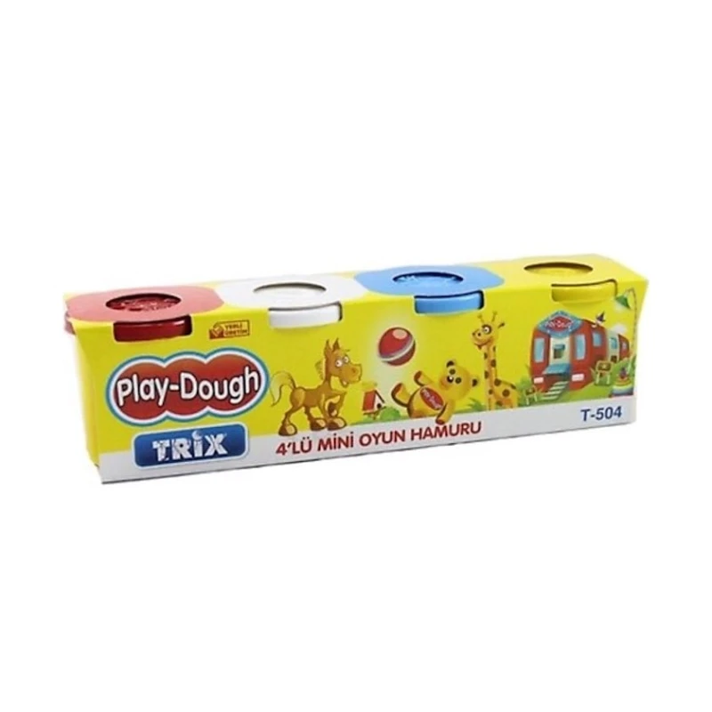 Масса для лепки Trix Play-Dough T-504, 4 шт Масса для лепки Trix Play-Dough T-504, 4 шт