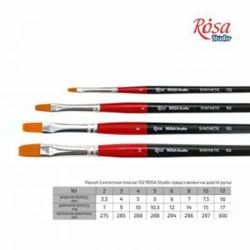 Fırça Rosa Studio №6, düz, sintetika