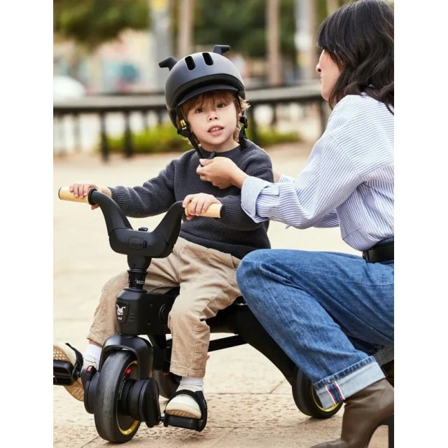 Шлем велосипедный детский Doona Liki, от 1 года, черный