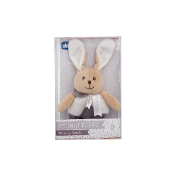 Мягкая игрушка Сhicco My Sweet Doudou Bunny Rattle, 0+