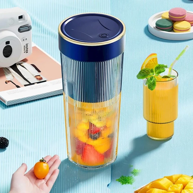 Портативный блендер 300 мл, Blue