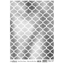 Dekupaj üçün düyü kağızı Cadence Metal Leaf Rice Paper Silver 017