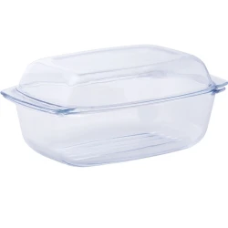 Форма для запекания Termesil Grill & Drop System, с крышкой, прозрачный, 5.2 л, 11.2x34x22.5 см