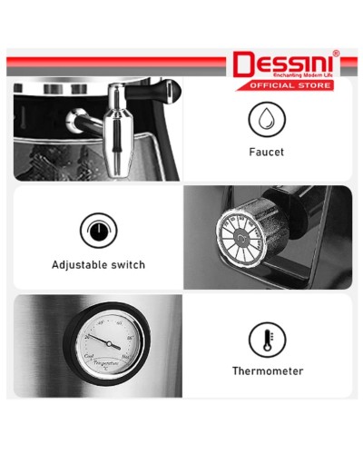 Elektrik çaydan və dəm çaydanı Dessini DS1999