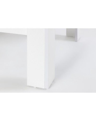 Jurnal masası Art_73, laminat, ağ, 45/75x80/160x80 sm