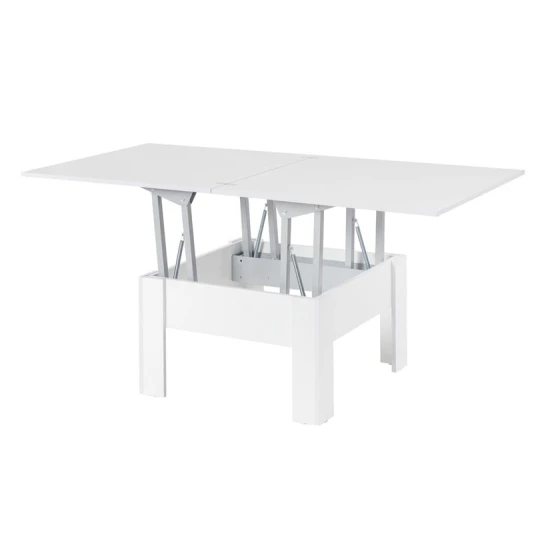 Jurnal masası Art_73, laminat, ağ, 45/75x80/160x80 sm