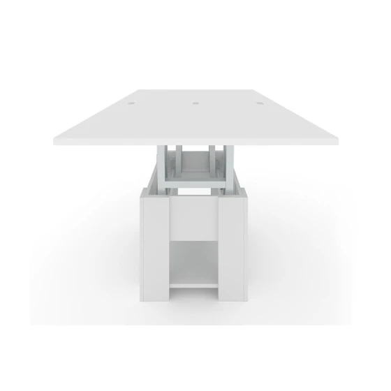 Jurnal masası Art_73, laminat, ağ, 45/75x80/160x80 sm