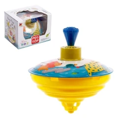 Юла Peg Top, 3+, металл, разноцветная Юла Peg Top, 3+, металл, разноцветная