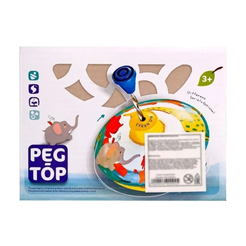 Fırfıra Peg Top, 3+, metal, rəngbərəng