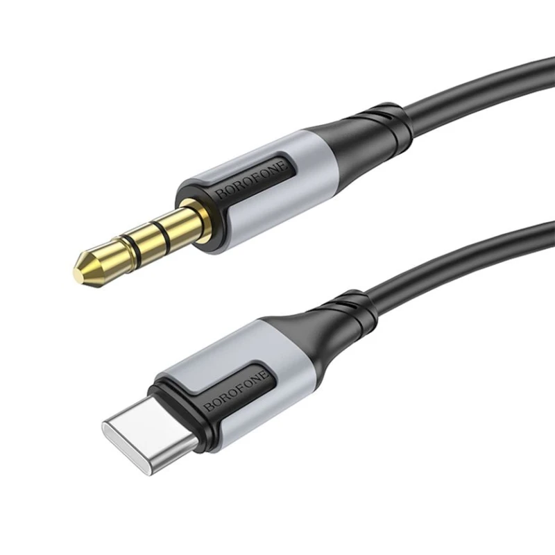 Audio kabel Borofone Cable Bl19 Creator - Jack 3.5mm To Type C - 1m Black Audio kabel Borofone Cable Bl19 Creator - Jack 3.5mm To Type C - 1m Black