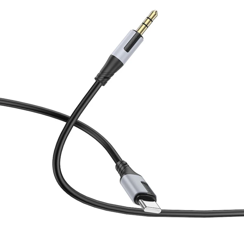 Audio kabel Borofone Cable Bl19 Creator - Jack 3.5mm To Type C - 1m Black Audio kabel Borofone Cable Bl19 Creator - Jack 3.5mm To Type C - 1m Black