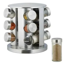 Органайзер для специй nh_s7kuna25, нержавеющая сталь, серебристая, 20х19 см Органайзер для специй nh_s7kuna25, нержавеющая сталь, серебристая, 20х19 см