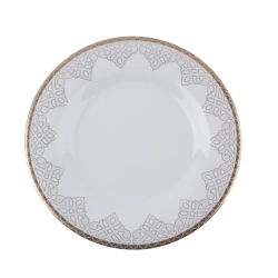 Набор столовой посуды Porland Hera 04ALM004296, 60 предметов, 12 персон, фарфор, золотистый