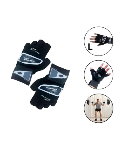 Əlcəklər Body building 1504/1 L, qara
