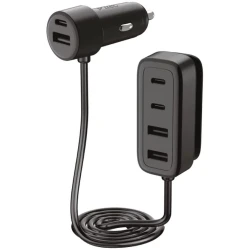 Сетевое зарядное устройство TTEC SmartCharger 6in1 PD 90W In Car Fast Charger 3 USB-C+3 USB-A