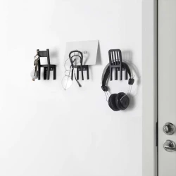 Крючок IKEA Fjantig 203.643.58, 12 см, черный