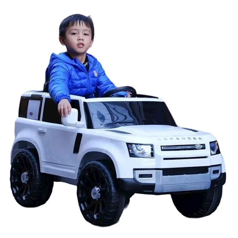 Uşaqlar üçün elektrik avtomobil Defender, 2-8 yaş, ağ
