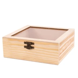 Mücrü Rosa Talent, taxta açar və şəffaf qapaq ilə, 20х20х8 sm