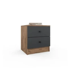 Тумба Art Mebel Art_tumba_105, ламинат, вотан/антрацит, 60x40x40 см