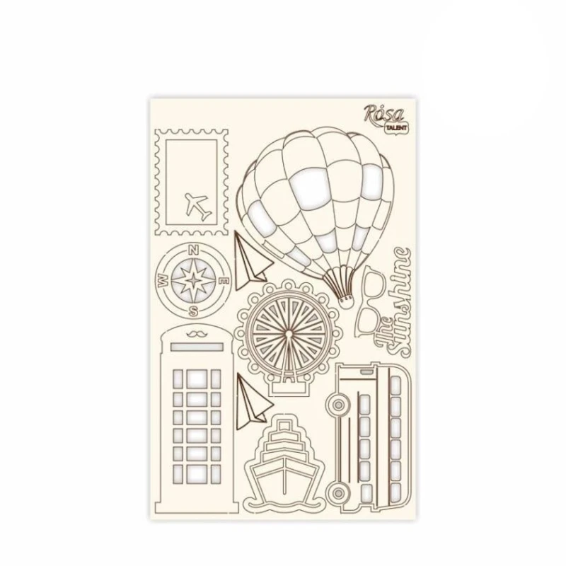 Чипборд для скрапбукинга Rosa Talent Make Your Journey 4 Чипборд для скрапбукинга Rosa Talent Make Your Journey 4