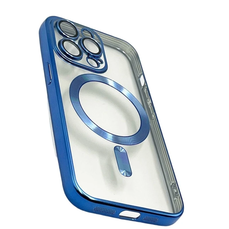 Çexol 888_store_534 MagSafe Apple iPhone 14 Pro üçün Göy/Şəffaf