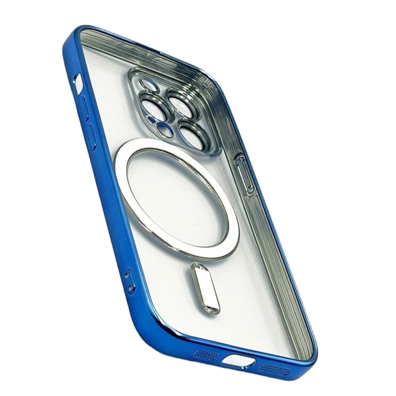 Çexol 888_store_534 MagSafe Apple iPhone 14 Pro üçün Göy/Şəffaf