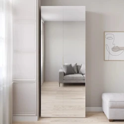 Шкаф Art Mebel Art-100-19, ЛДСП, белый, 50x100x210 см