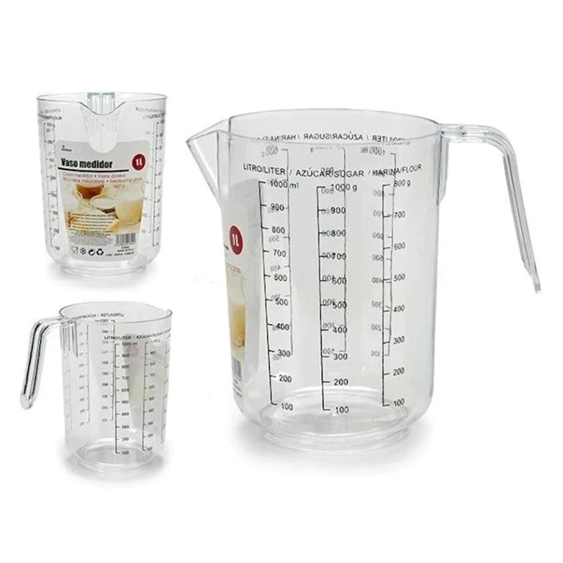Ölçü qabı Arte Regal, 1 l, plastik, şəffaf