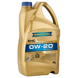 Моторное масло Ravenol EHC 0W-20, 4л