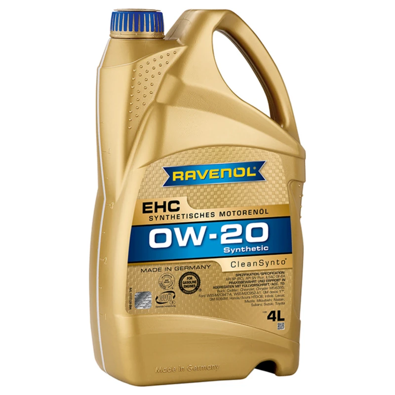 Моторное масло Ravenol EHC 0W-20, 4л Моторное масло Ravenol EHC 0W-20, 4л