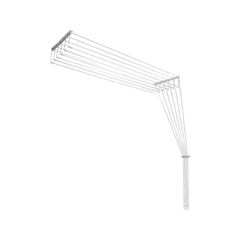 Сушилка для белья Lakmet Tavan İpli 6 Qollu, металл/пластик, белая, 120 см Сушилка для белья Lakmet Tavan İpli 6 Qollu, металл/пластик, белая, 120 см