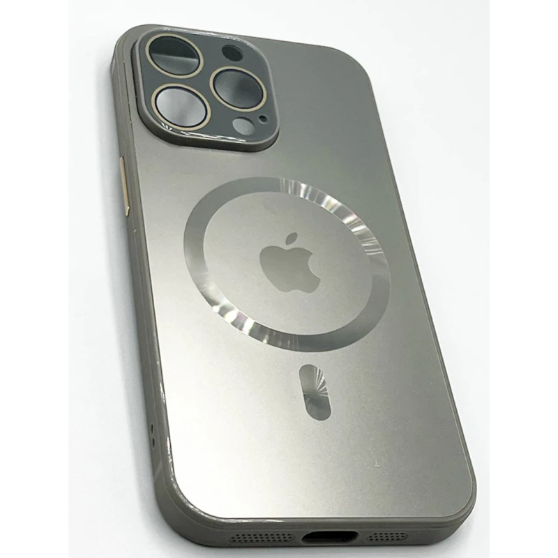 Çexol Apple iPhone 13 Pro üçün with MagSafe Silver Grey