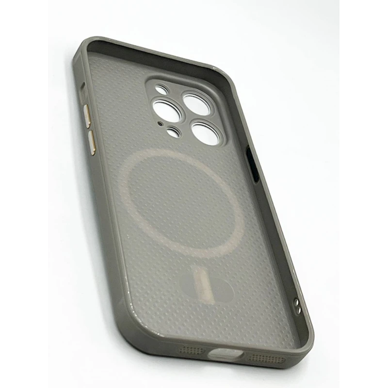 Çexol Apple iPhone 13 Pro üçün with MagSafe Silver Grey