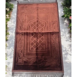 Коврик для намаза 5102015, плотный, темно-коричневый