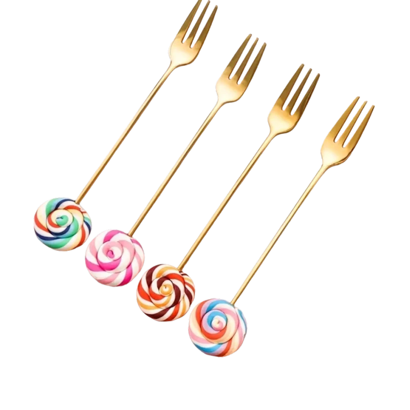 Çəngəl dəsti MH11196525, 4 əd, 14.5 sm, paslanmayan polad, qızılı