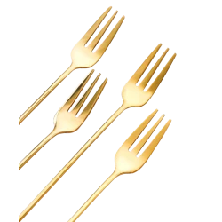 Çəngəl dəsti MH11196525, 4 əd, 14.5 sm, paslanmayan polad, qızılı