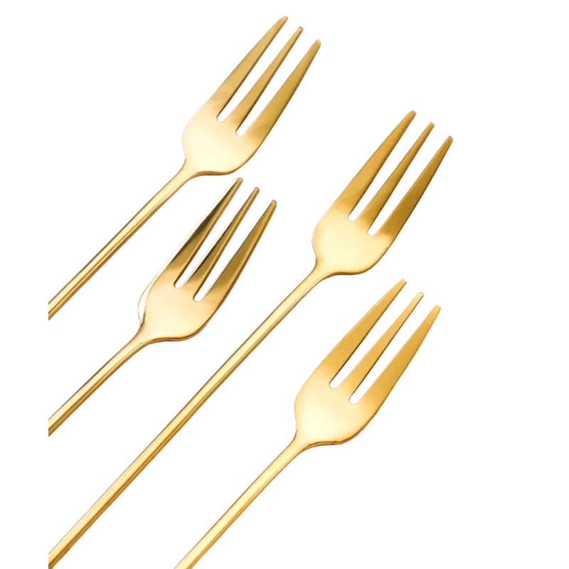 Çəngəl dəsti MH11196525, 4 əd, 14.5 sm, paslanmayan polad, qızılı