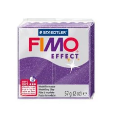 Глина Fimo Effect полимерная, 57г, сиреневый глиттер